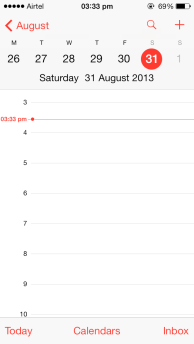 iOS 7 Calendar day-View