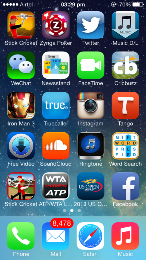 iOS 7 with more iOS 6 like icons